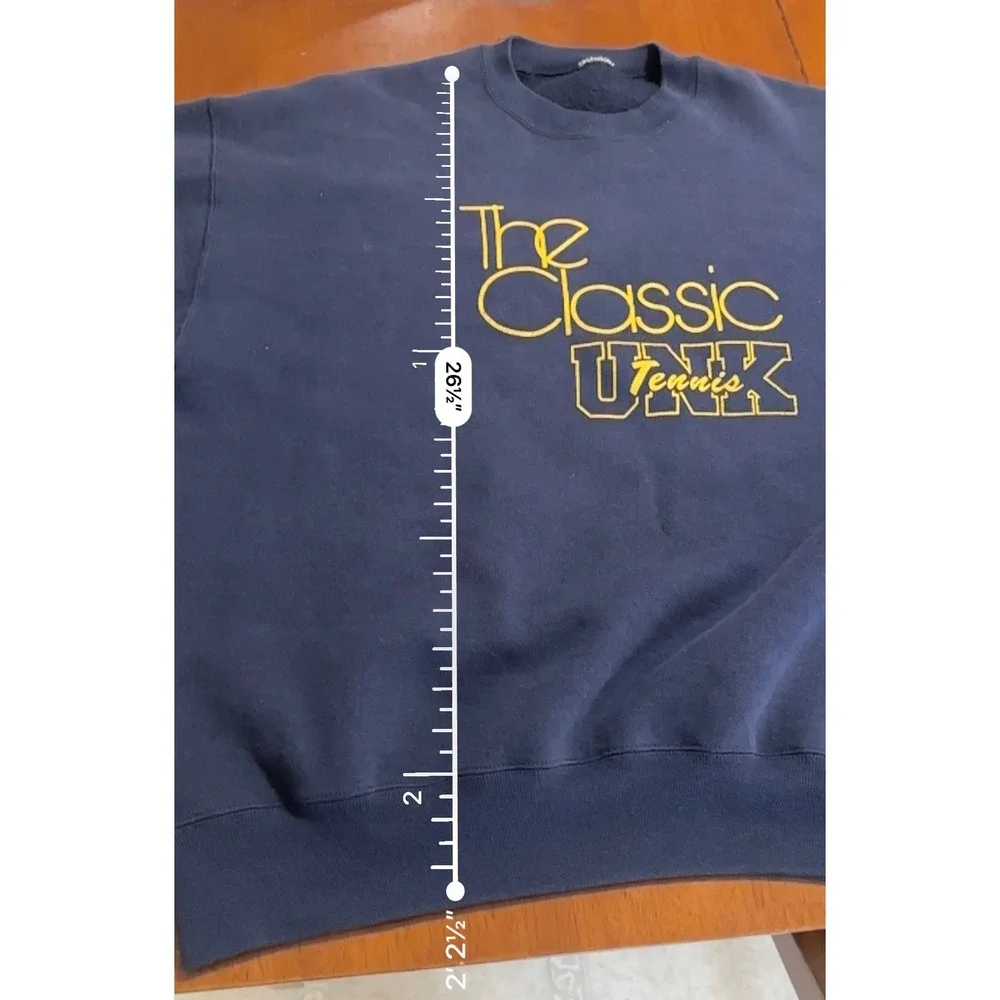 Vintage The Classic UNK Tennis Coors‎ Navy Blue Crewneck Sweatshirt Large